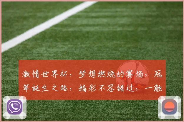 激情世界杯，梦想燃烧的赛场，冠军诞生之路，精彩不容错过，一触即发